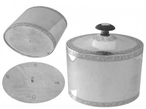 Georgian Silver Tea Caddy 1790